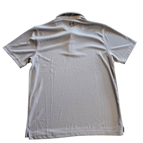 Under Armour Mens XL Gray Polo Shirt Polyester Short Sleeve - Picture 2 of 6